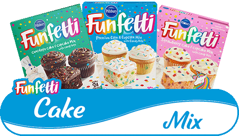 Funfetti Cake Mix Button